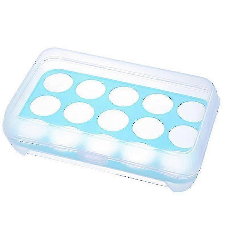 15 Grids Egg Storage Box Egg Carton Pp Case Egg Box Tray With Lid Drawer