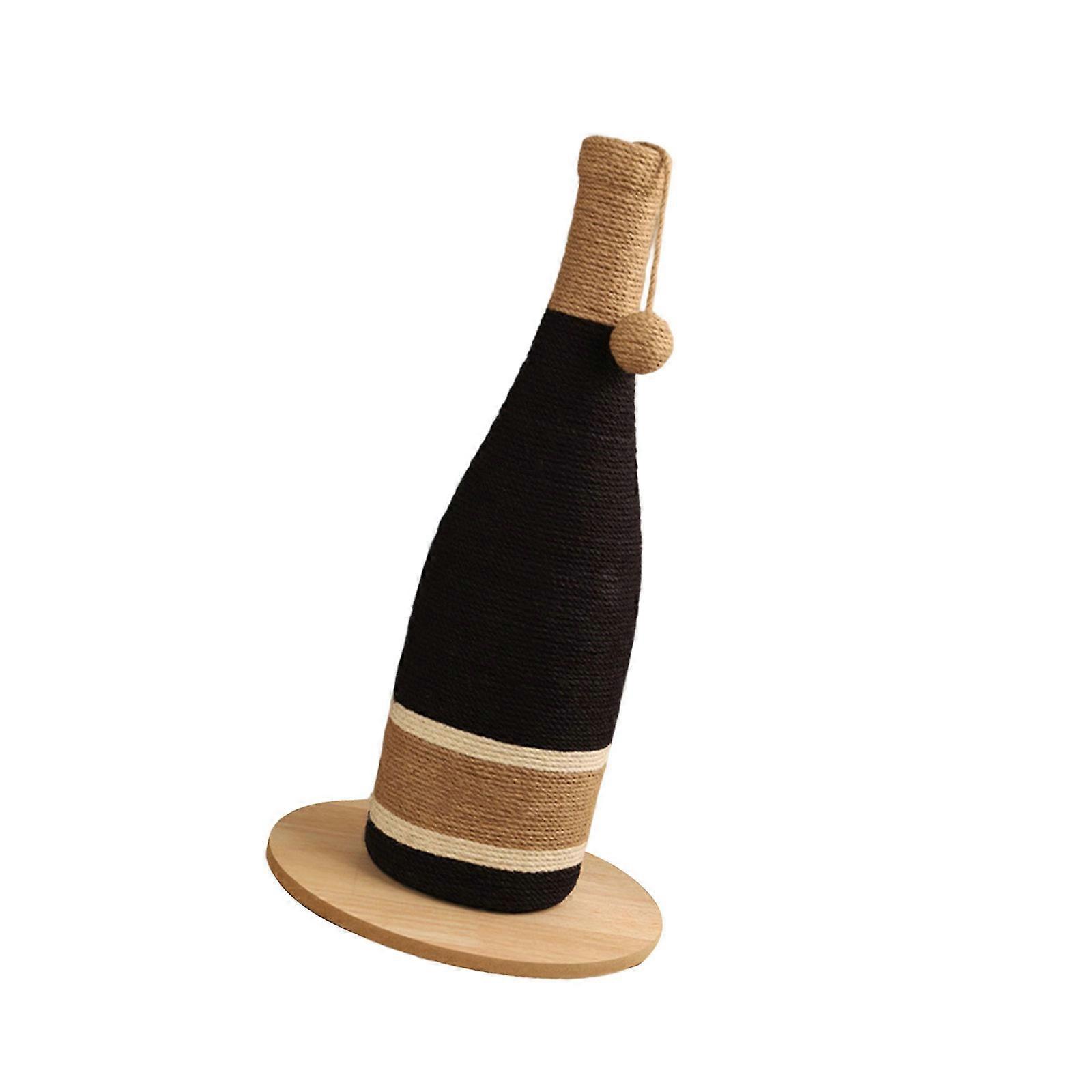 Cats Scratching Toy Kitten Sisal Rope Post Wine Bottle Shape Toy Interactive Pet Product Scratching Post Scratcher Multicolor