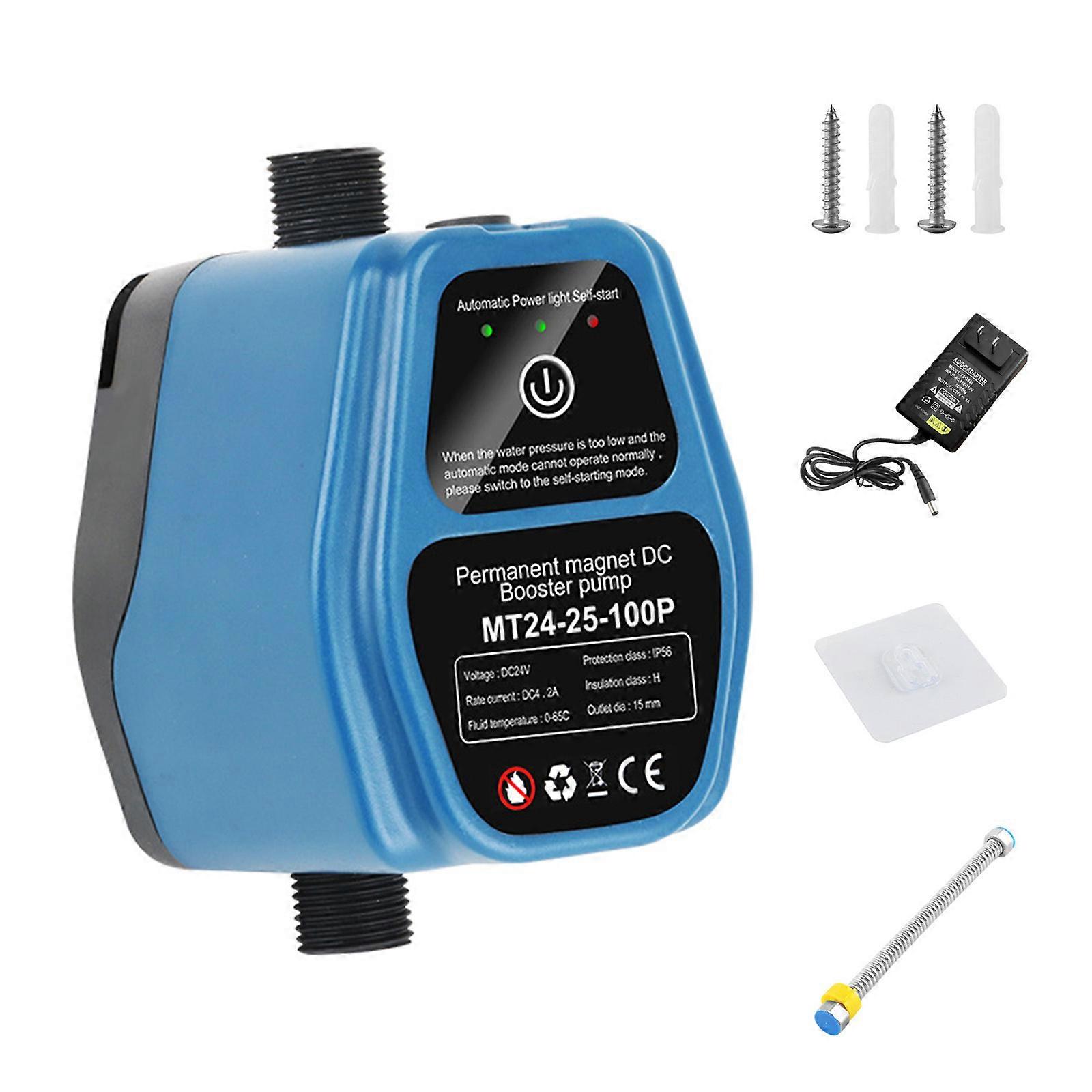 Waterproof Designs Shower Boosters Pump With Low Noise 24V Motor and Threaded Pipe Connection for Home Daily Use Multicolor