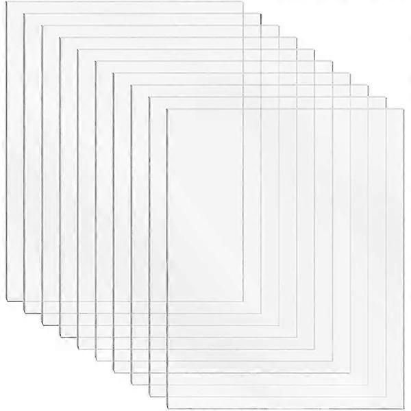 10 pcs acrylic sheet 1 mm - transparent plexiglass sheets for craftsYC