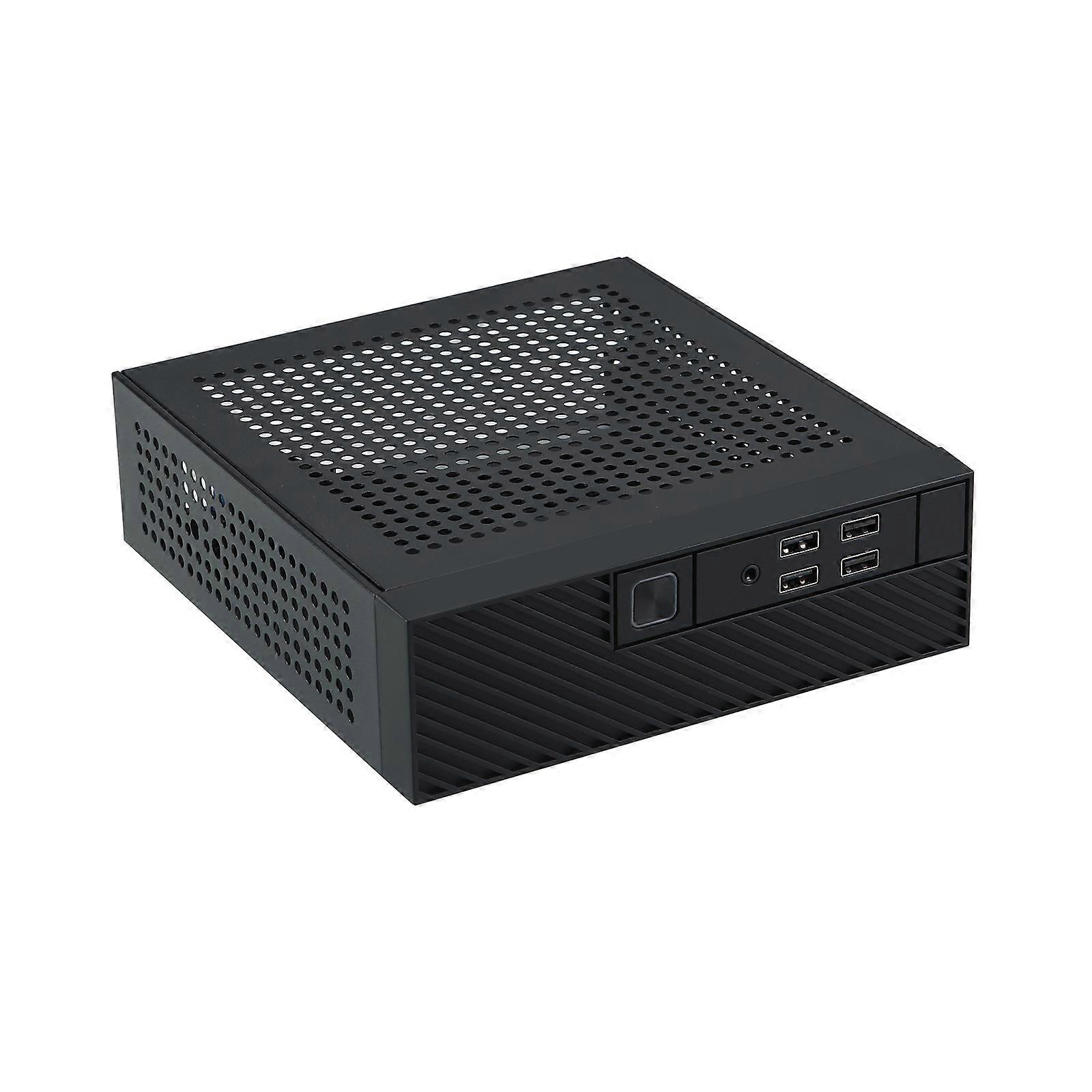 M10 Mini ITX PC Case Tower HTPC Small Chassis Gaming Computer Case Server Chassis with 4 USB Port for Computer Multicolor