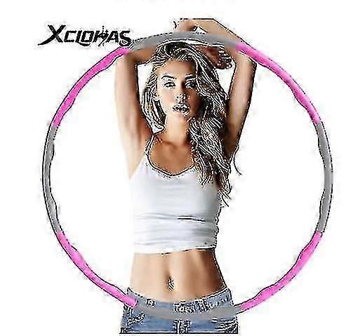 الوردي 1kg قابل للتعديل لينة مرجح هولا هوب حلقة اللياقة البدنية للأطفال والكبار