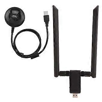 Adaptador de Dongle Wi-Fi de Banda Dupla AC USB 5.8G Placa de Rede Sem Fio