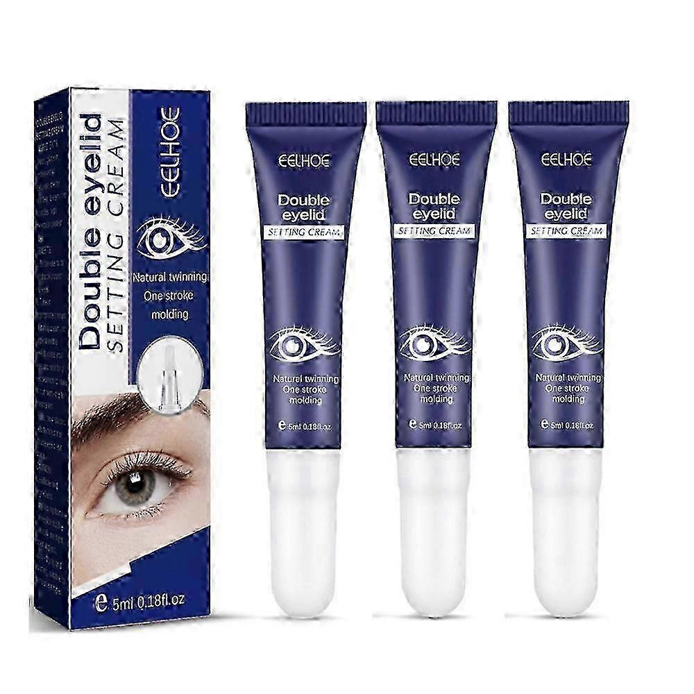 1-3X Waterproof Double Eyelid Styling Cream Glue Long Lasting Invisible Easy Control Elastic Easy to Use Transparent Safe Harmless