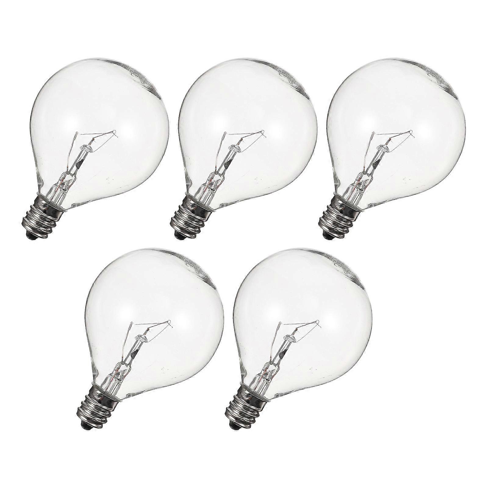 5PCS E12 duftvoks diffusor lampe 25W dimbar globus klar lyspære