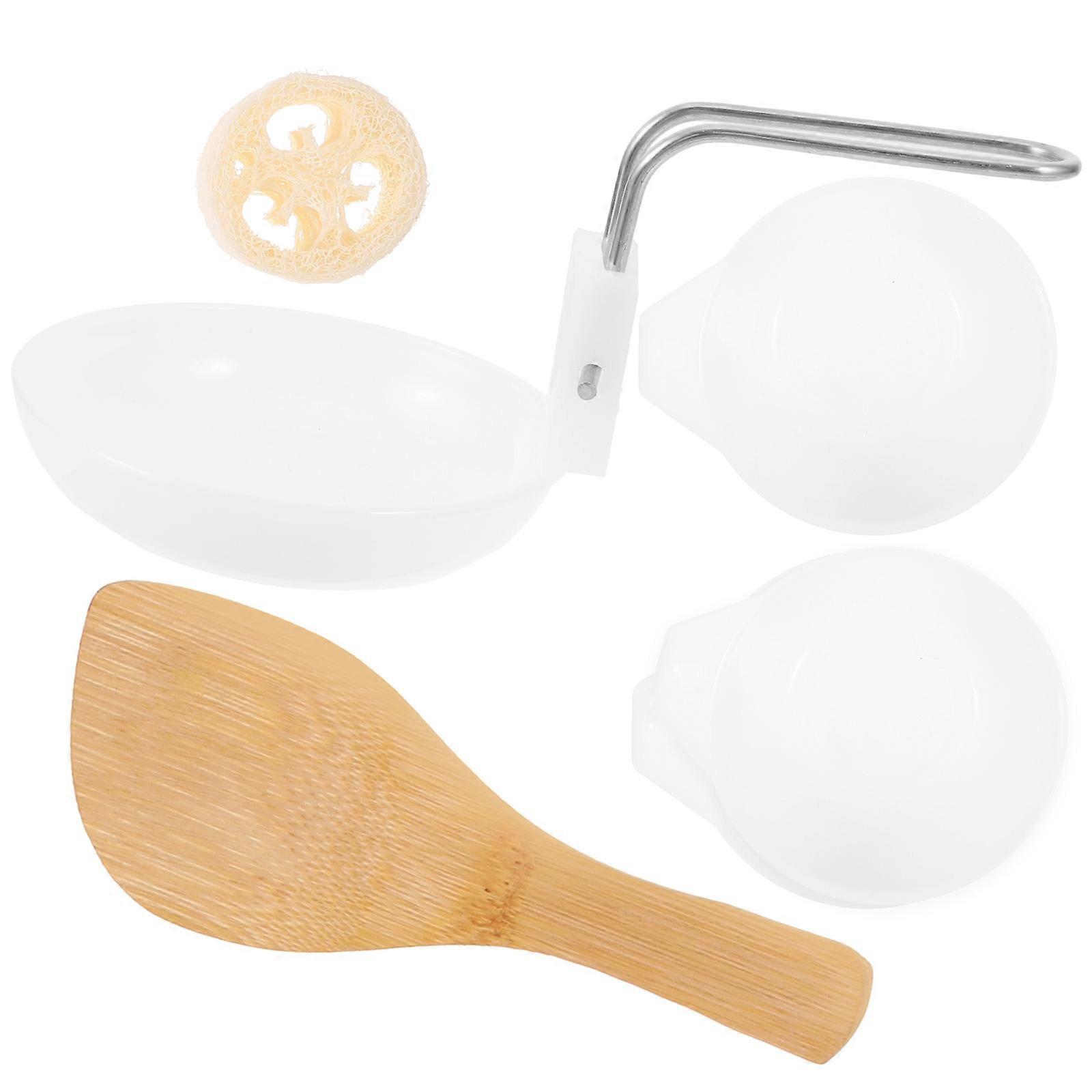 Outdoor Cookware Set for Camping 4Sets Reusable Plastic Cooking Bowls