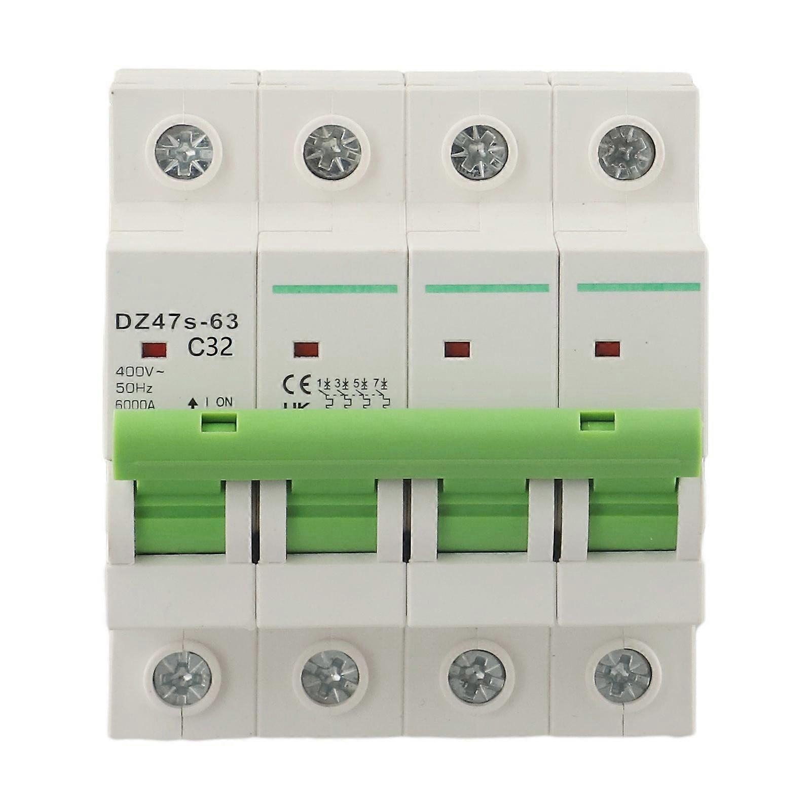 Mosiee 4P Circuit Breaker Ac400V Circuitbreaker Residual Current Breaker Air Switch 6Ka
