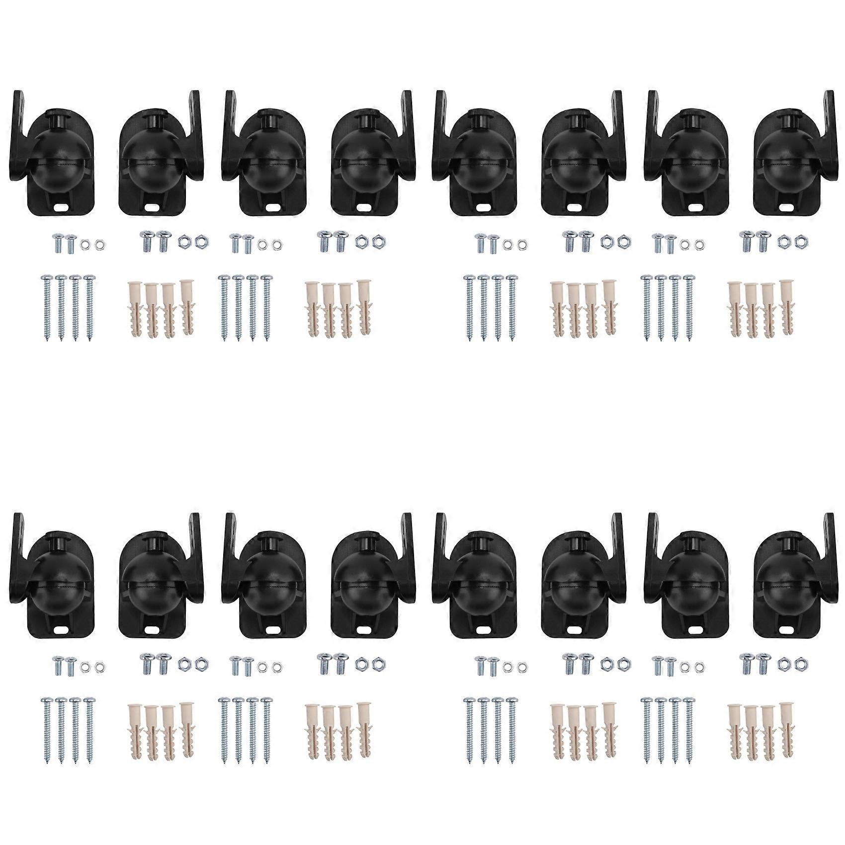 16PCS Universal Speaker Wall Mount Bracket Ceiling Stand Clamp with Adjustable Swivel and Tilt Angle Rotation