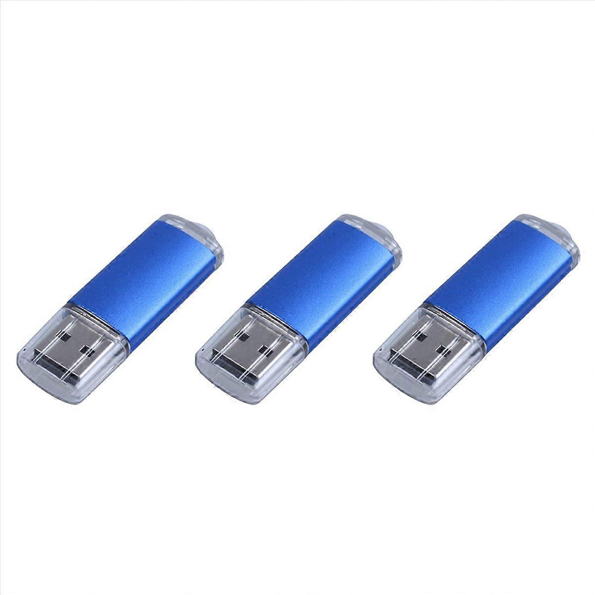 3X 256 MB USB 2.0 Flash U Disk Blue