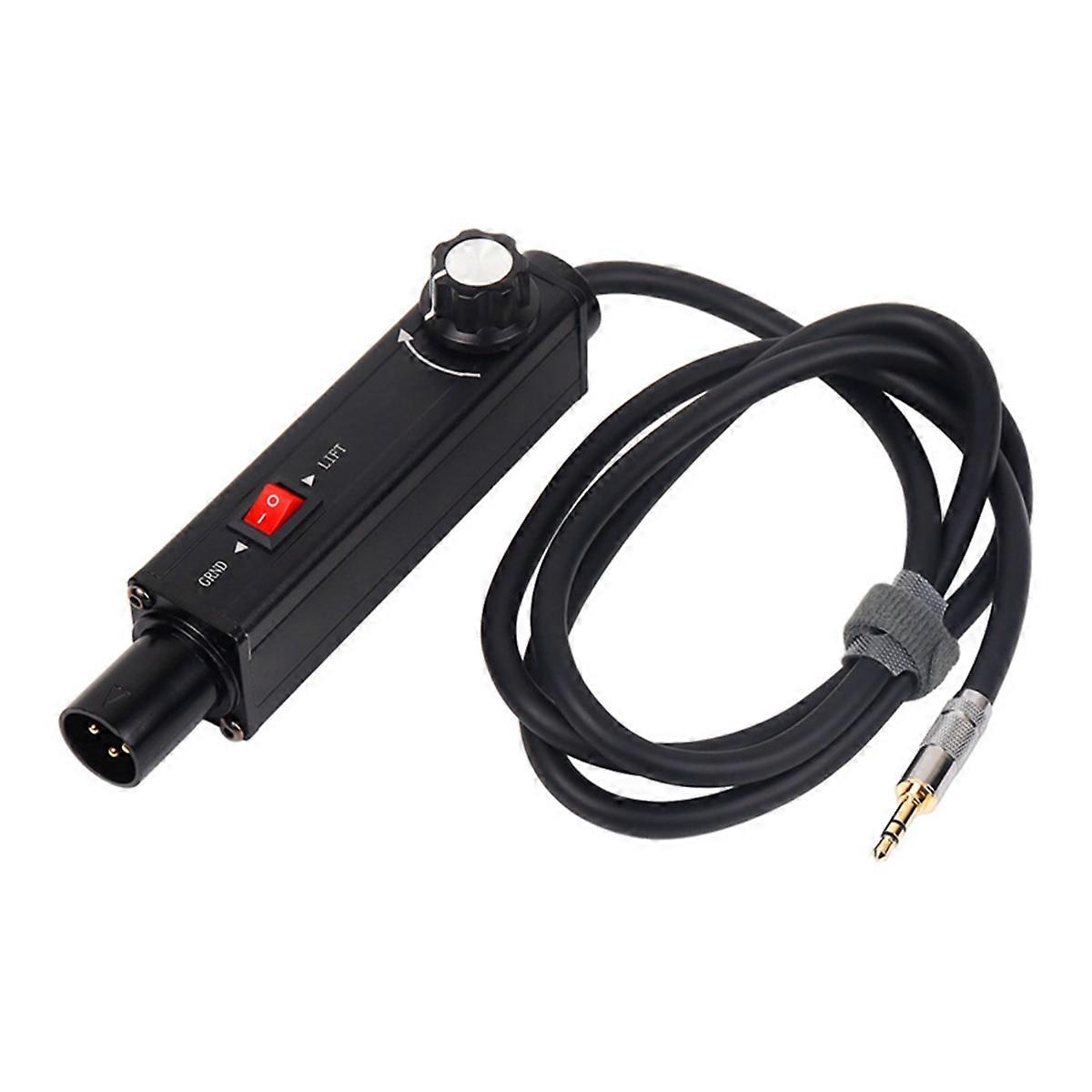 Izolator audio de 3,5 mm la XLR, conector audio pentru curent de masă comună, eliminare a sunetului, reducerea zgomotului, reglare volum mixer