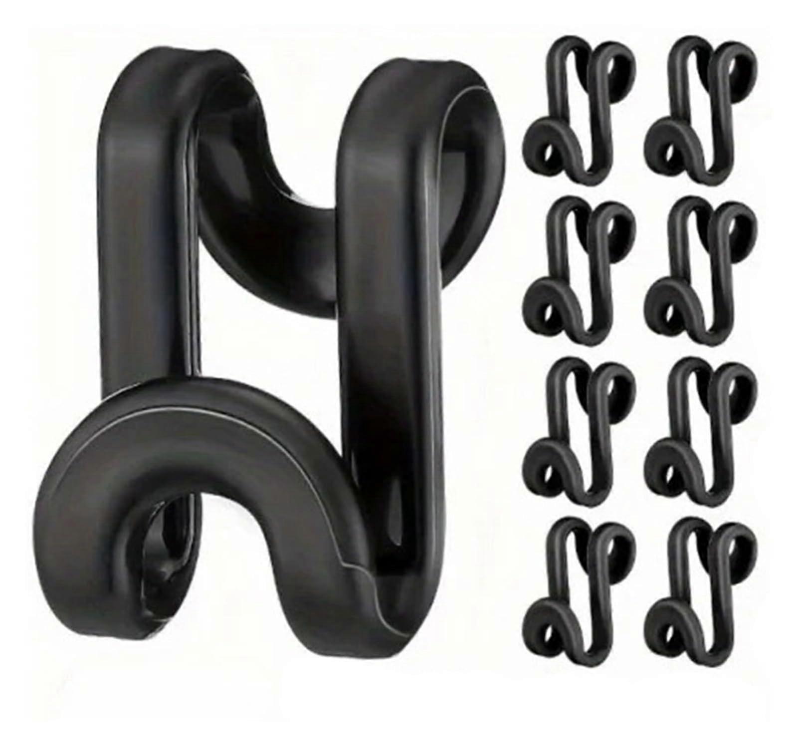 200 Pcs Clothes Hanger Connector Hooks for Space Saving Wardrobe Closet Organization (Light Green)