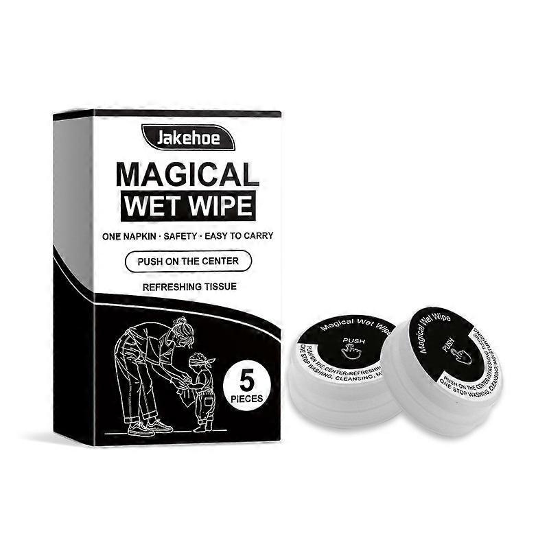 5-piece push-button cleaning wipes, multi-purpose household cleaning, convenient for daily use and easy to carry.