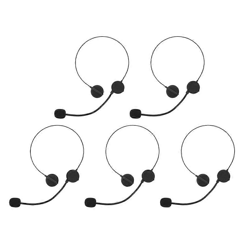 Fake Microphone Headset for Pretend Play 5Pcs Microphone Prop