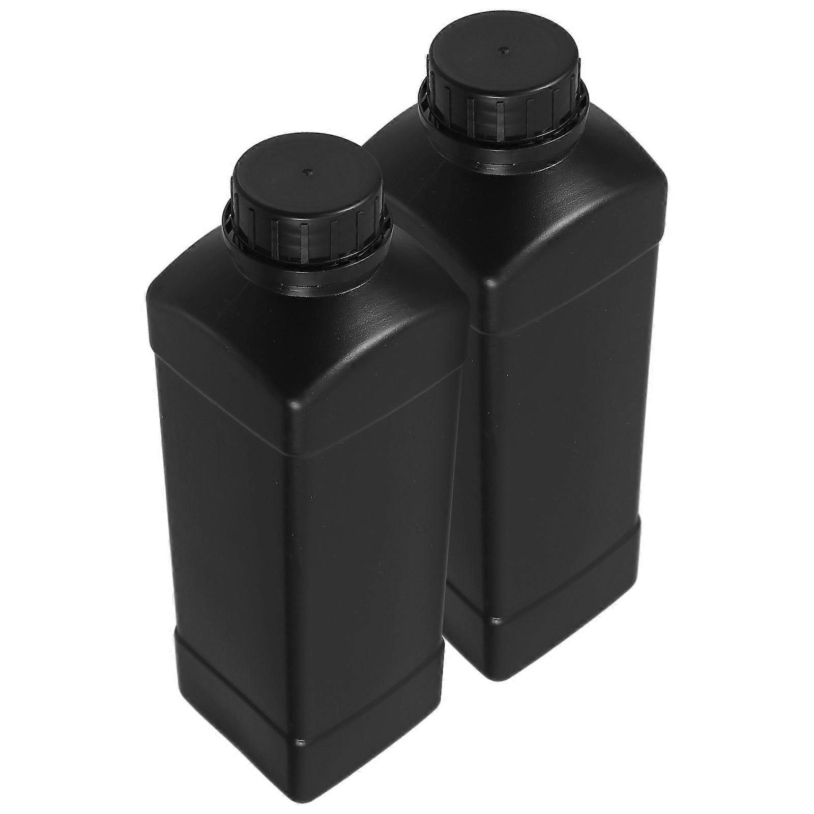 Durable Liquid Bottles Reagent Bottle for Storage Use 2Pcs Black Color