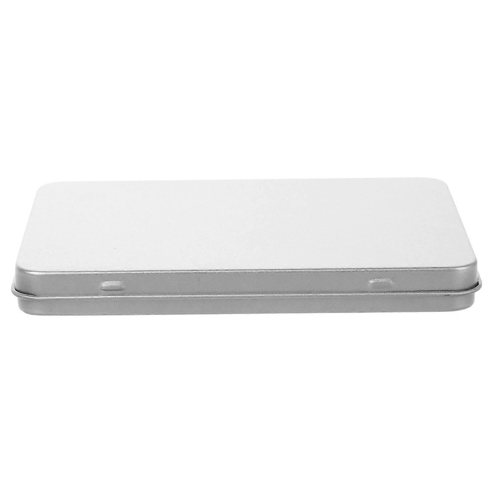 Versatile Silver Card Organization Case For Game Cards Travel And Home Use Compact Design Rectangular Shape 1Set
