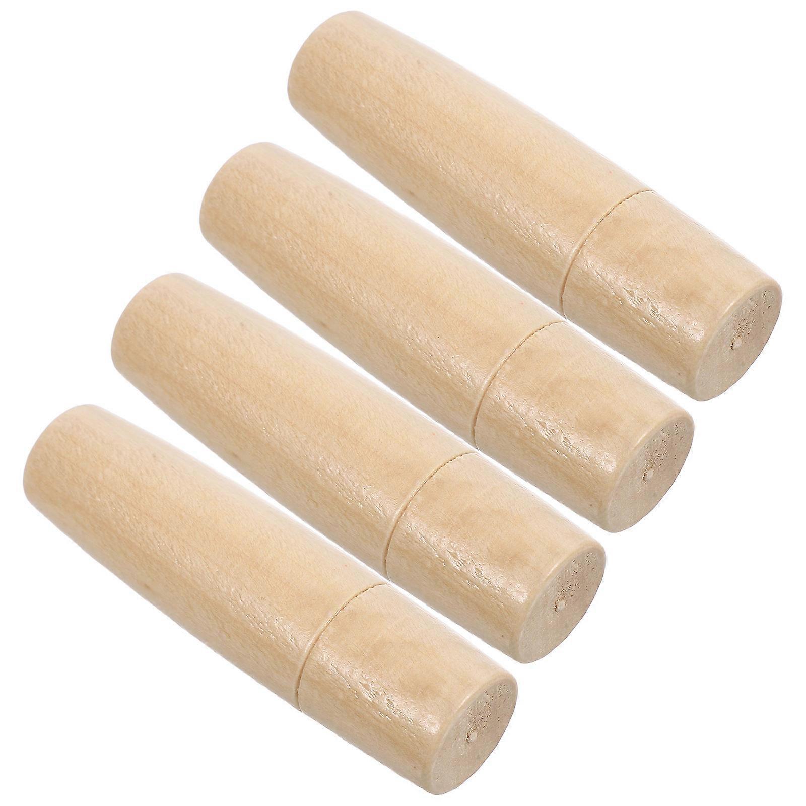 Hardware Tool Accessories Wooden Handles for Bbq Use 4Pcs Set