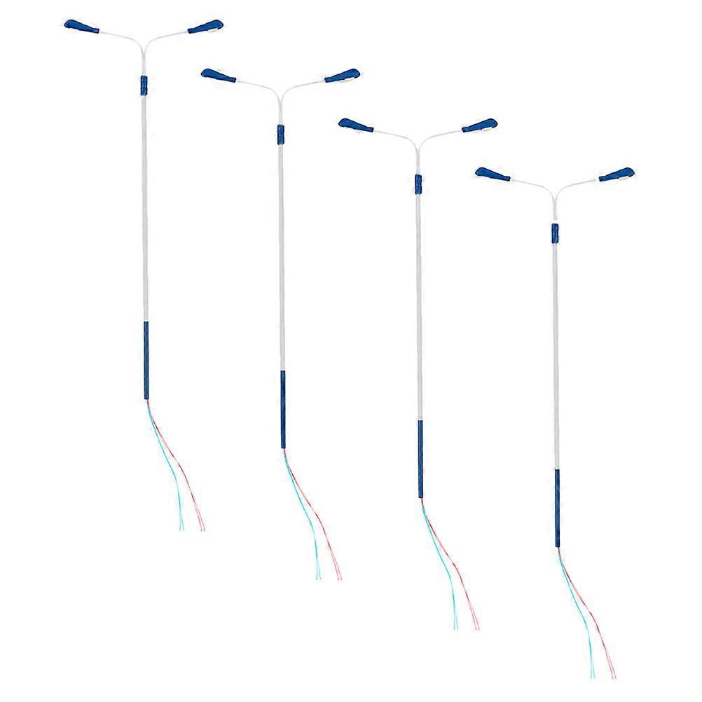 Scale Model Lamppost Micro Landscape Street Light for 4Pcs Decor