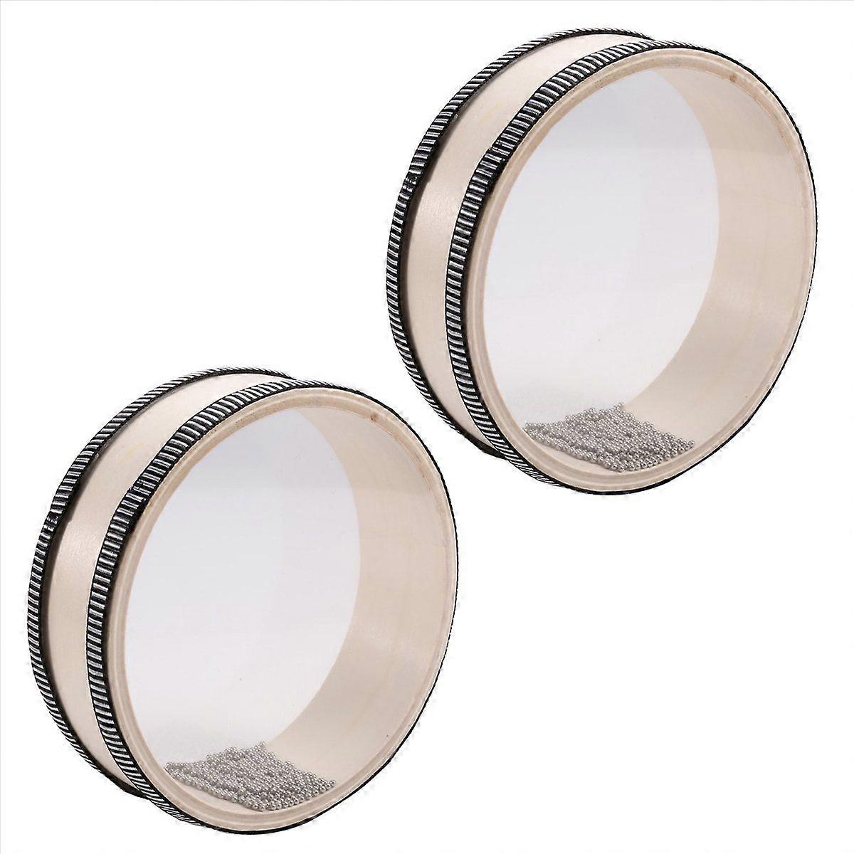 2 قطعة 6 بوصة براميل المحيط للتأمل والاسترخاء ، براميل المطر الملونة الطبيعية لتخفيف التوتر ، م