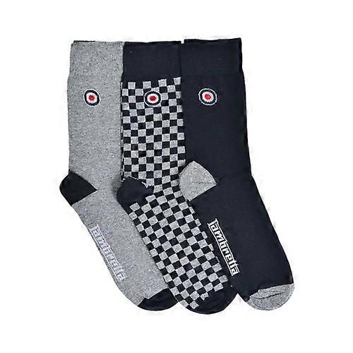 Lambretta Mens Checked Socks (Pack of 3)