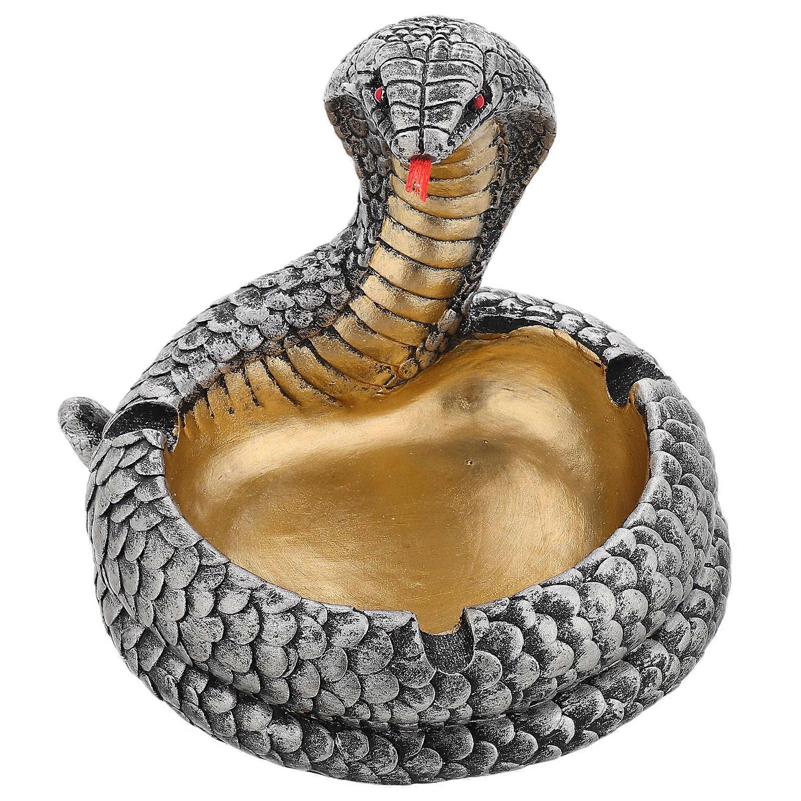 Resin Snake Ashtray Cobra Shape Ashtray for Home Use