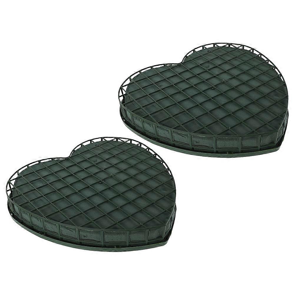 Valentine Wedding Car Decorations Heart Shape Flower Mud 2Pcs Set