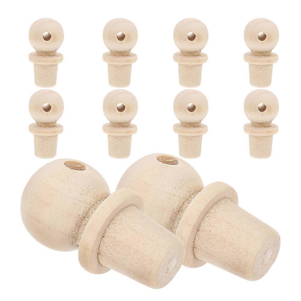 Craft Wooden Bottle Capper with Seal Function for Bottling 10Pcs