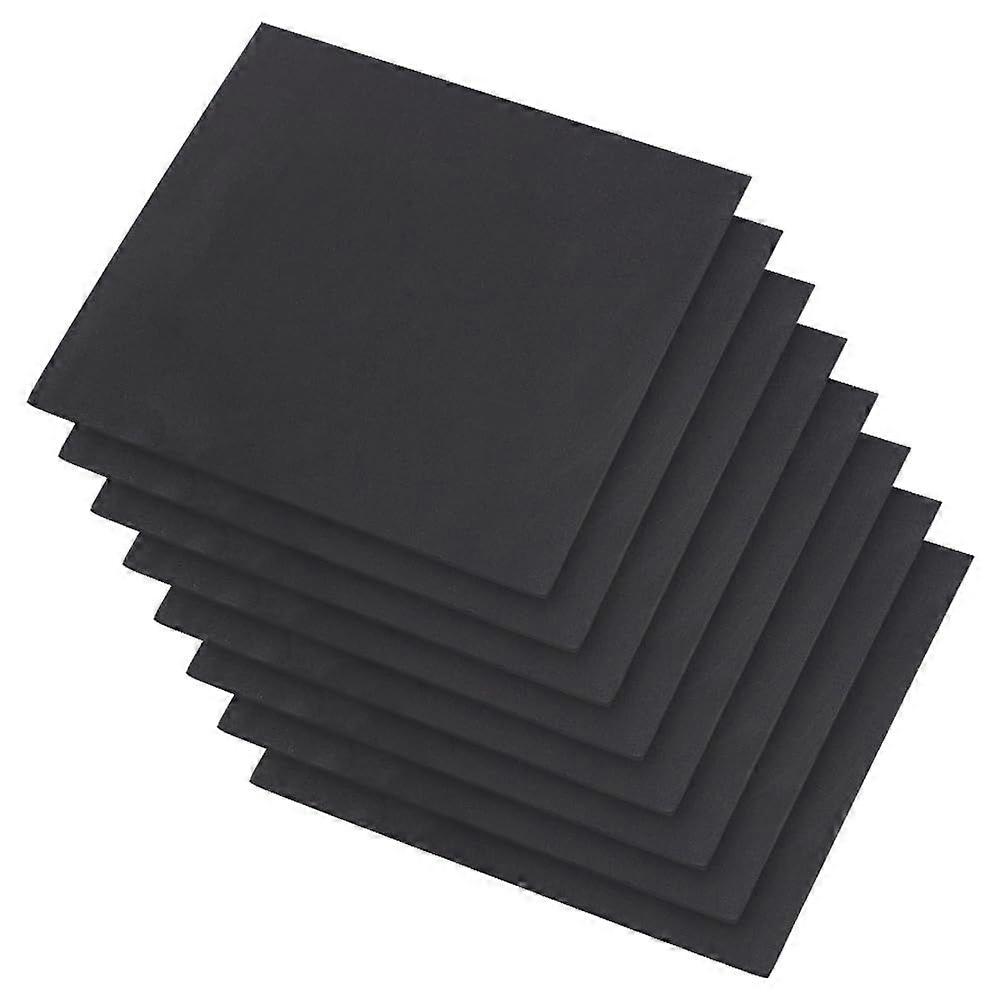 8Pcs Expanded PVC Plastic Sheets 11.69x11.69" Rigid Black PVC Foam Sheet 3mm Thick Craft Foam Paper Square PVC Board Sheets for Crafts and Arts Presen
