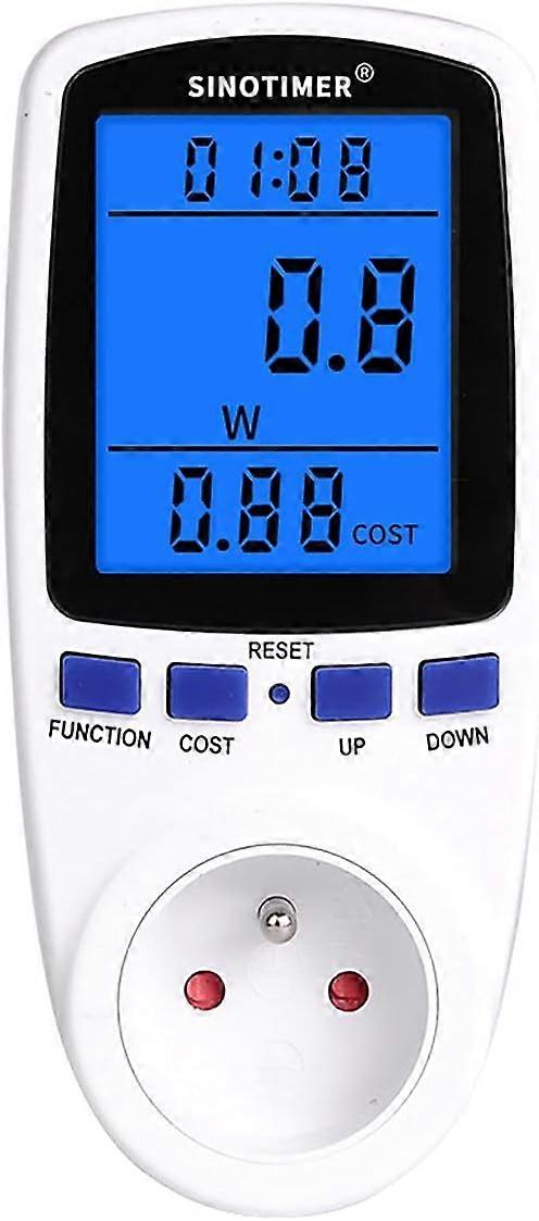 Upgraded Watt Meter, Home Electricity Usage Monitor, Plug-in Socket Power Meter, Power Watt Voltage Amps Meter Tester, Overload Protection