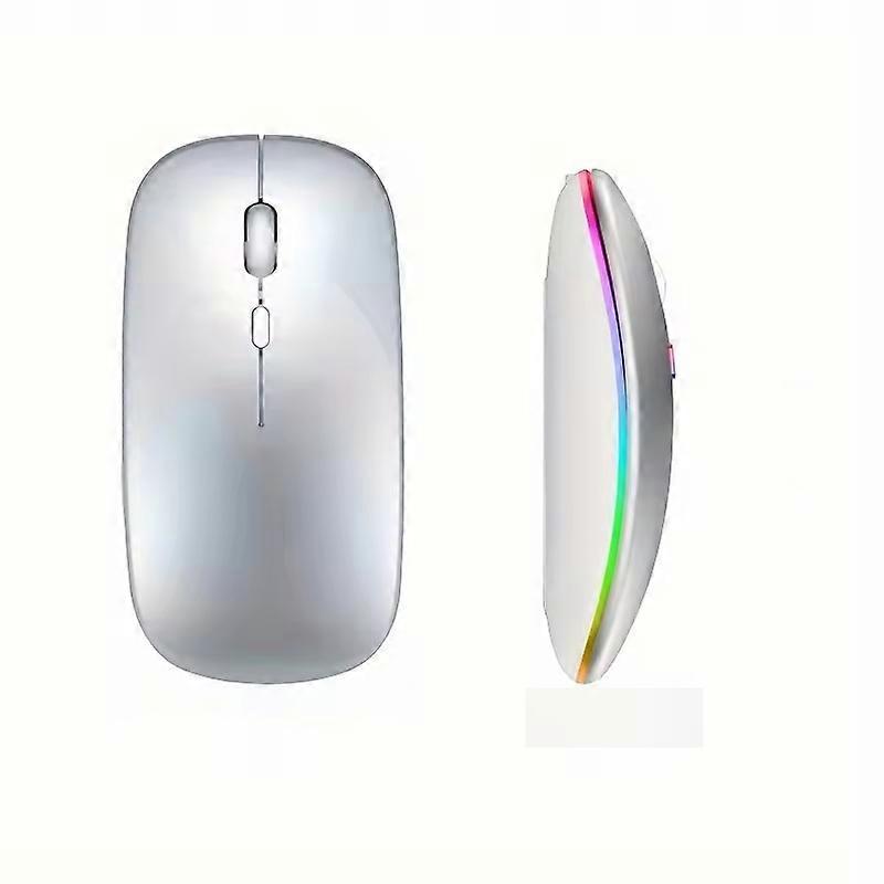 New tablet mobile phone computer Bluetooth wireless mouse rechargeable RGB backlit mouse iPad PC laptop phablet 2.4GHz USB mouse