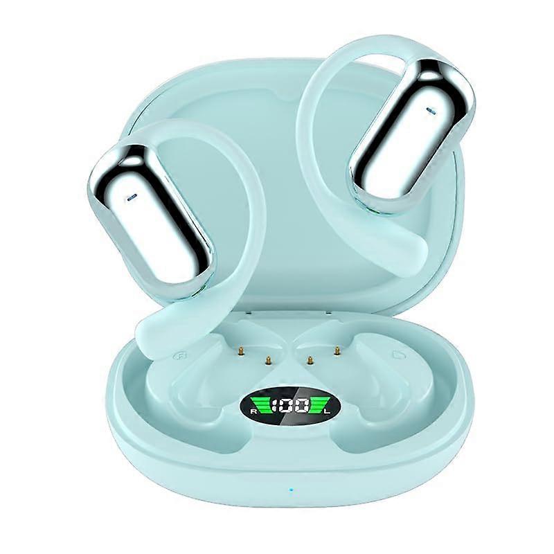 Model Hanging Ear Bluetooth Earphones Wireless Noise Reduction Open Design Blue One Size Non Bone Conduction
