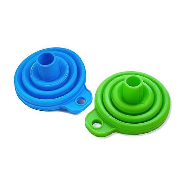 2-Pack - Silicone Funnel - Collapsible - 7 cm multicolor