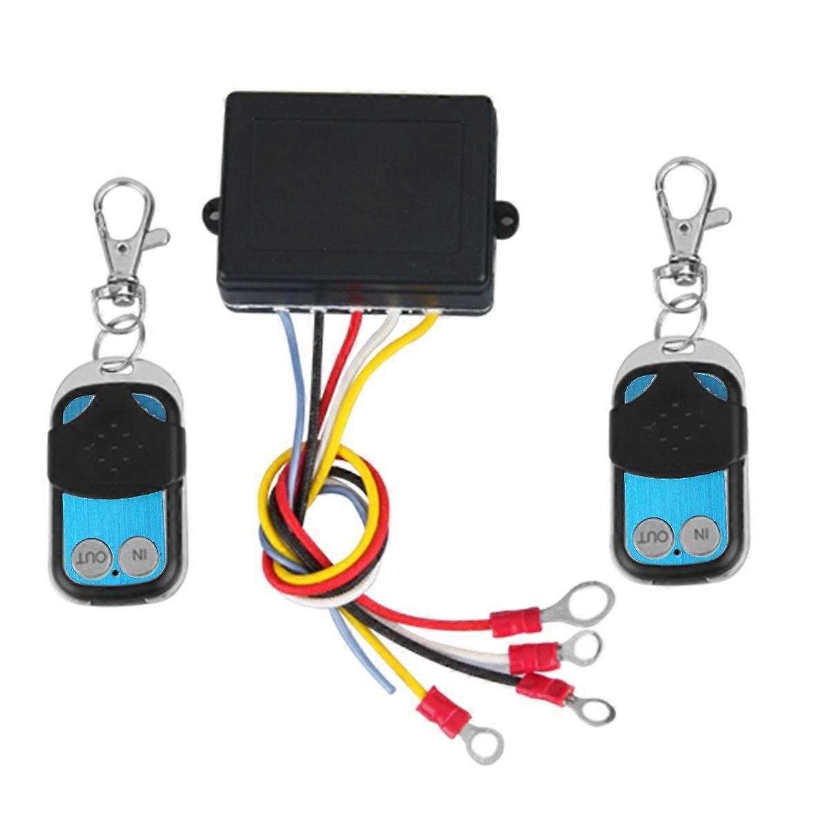 (New) Car Electric Winch Relay Wireless Switch Controller 2 Remote Control