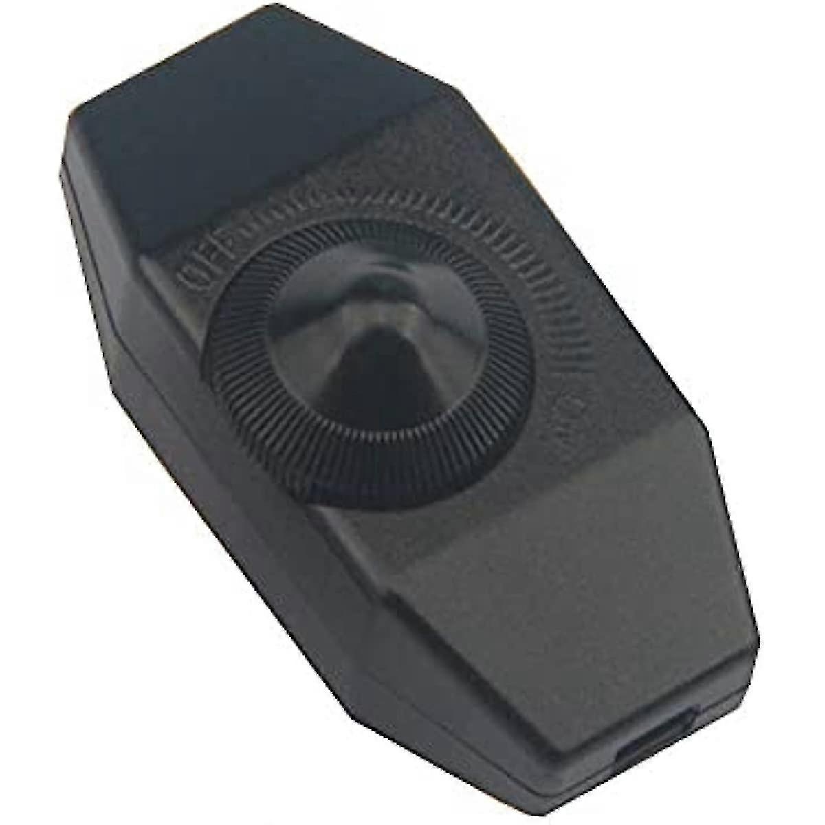 Inline Light Dimmer Switch 220-240V for Reading Lamp, Black Knob