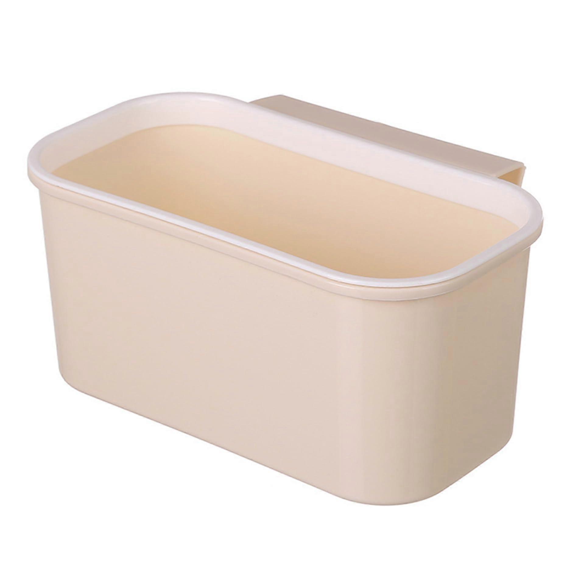 Bedside Storage Organizer Hanging Basket NoDrill SpaceSaving Waterproof Caddy with Stickers