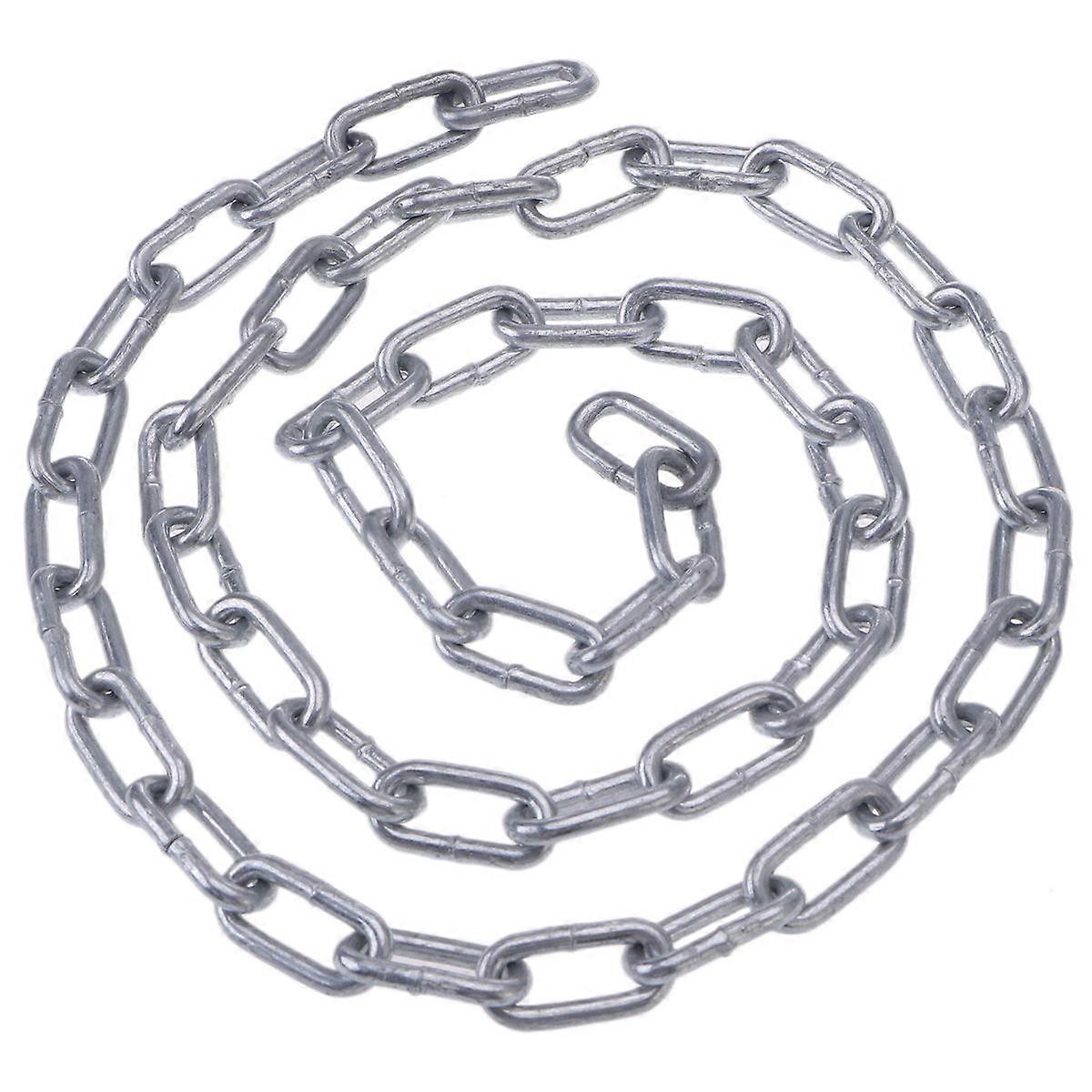 Link Iron Chain Zinc Plated Coil Chain for General Use 3Pcs