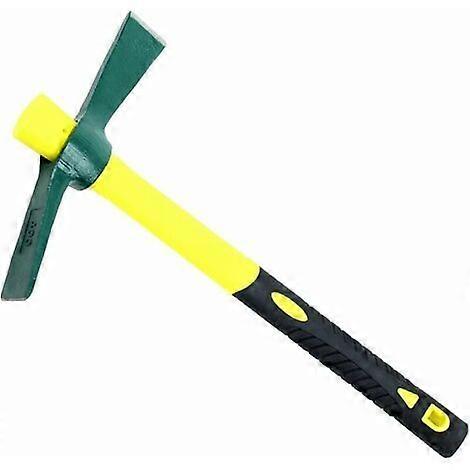 Mattock hoe Micro Pickaxe Ax Tool Gardening Weeding Mini Pickaxe Steel Fiberglass Handle Tree Pickaxe Pickaxe Garden Farm Tool 38.5 * 22.5 Cm