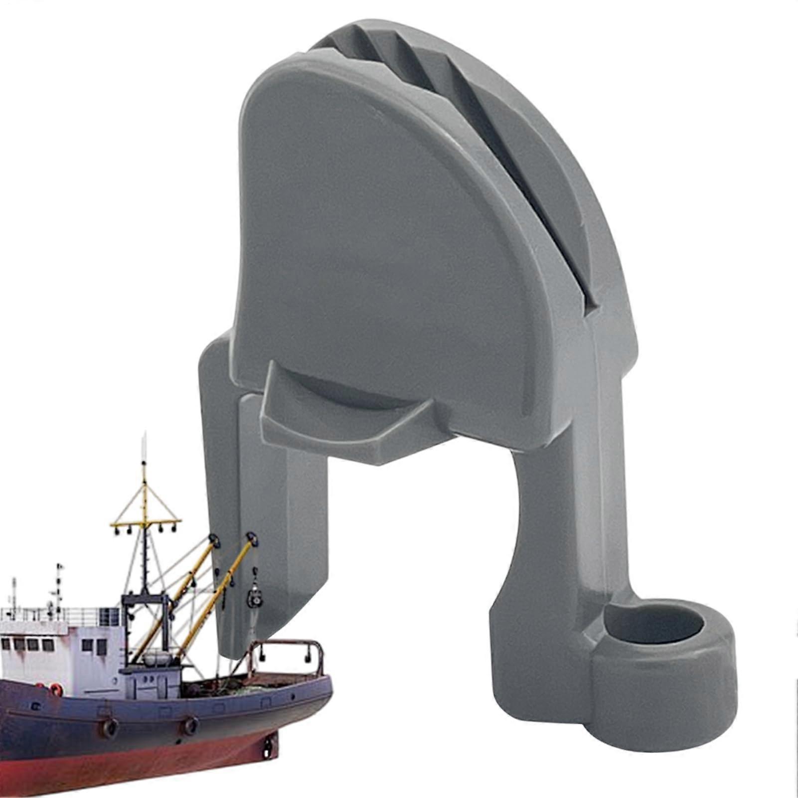 Boat Fender Clips with Secure Quick Release for Marine Rails and Pontoon Docking, Gray