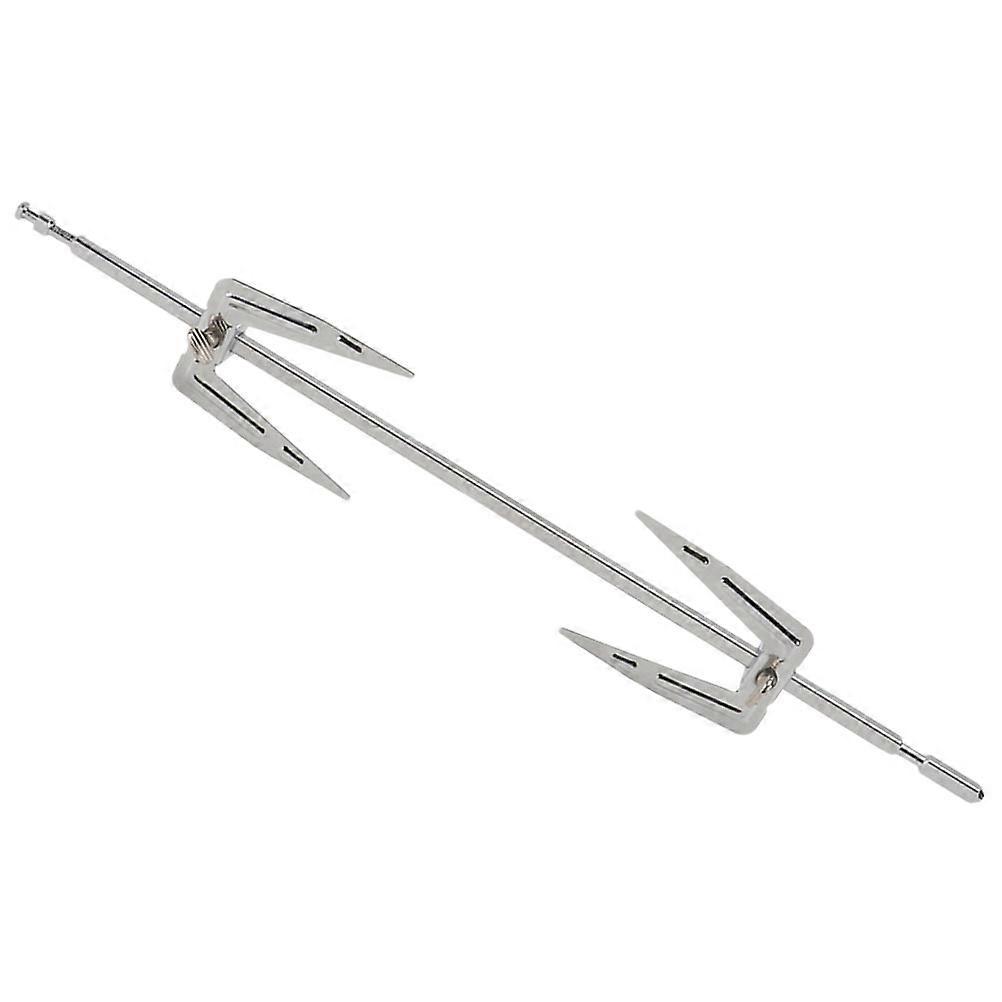 1Set Oven Roast Chicken Fork Stainless Steel for Kitchen Rotating Use