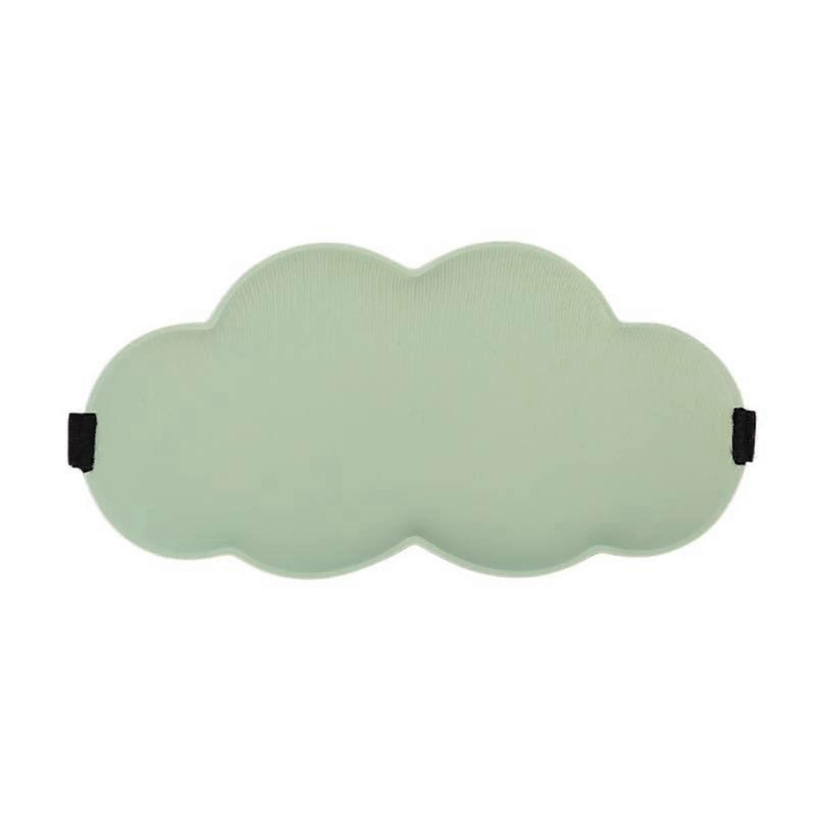 Green Breathable Warm Eye Mask with DoubleSided Design for Sleeping, Single Pack