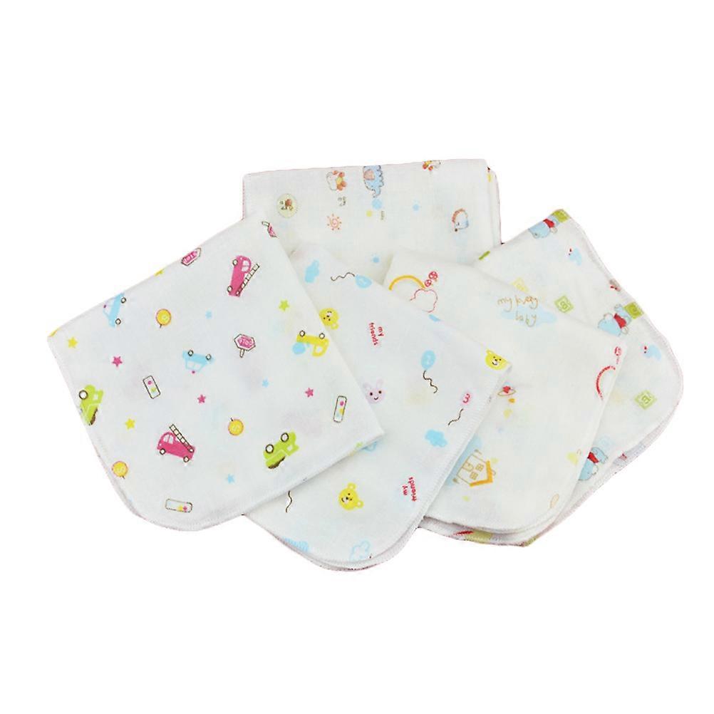 Absorbent Cotton Drool Bibs Double Layer Printed Gauze for Children