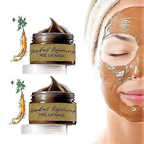 Herbal Peel Off Face Mask for Blackhead Removal, Pore Refinement and Deep Cleansing, 2pcs