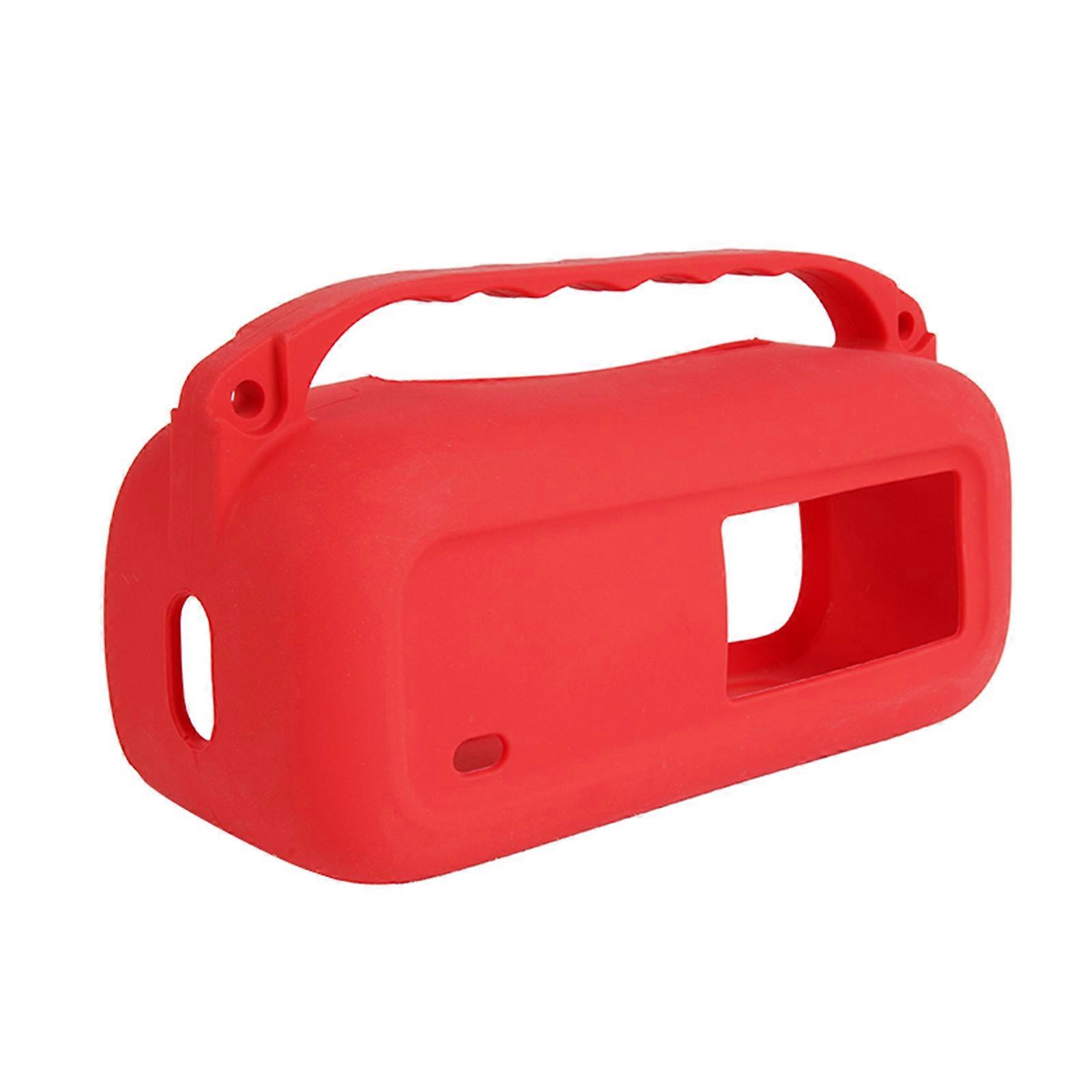 Silicone Cover for Speakers Case Shell Ensuring Precise Button Alignment Enhancing Functionality and User Experience  Red