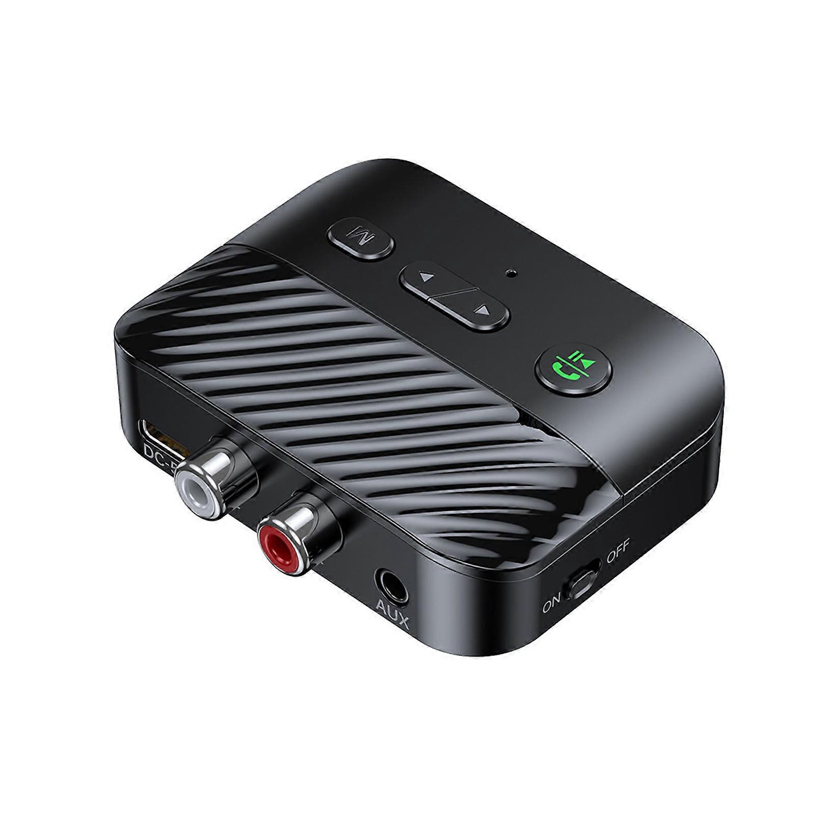 Bluetooth 5.4 Receiver Adapter Wireless 3.5mm AUX to 2 RCA USB Audio Adapter