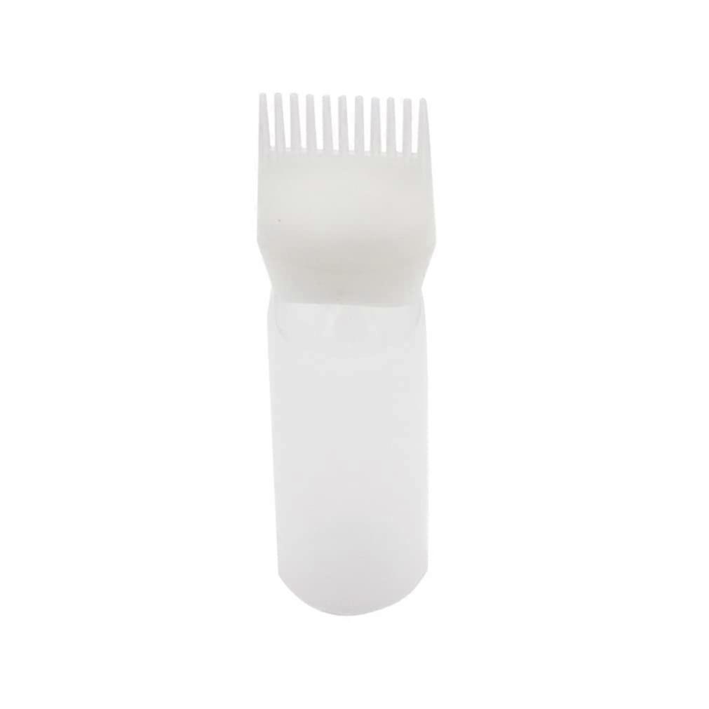 Hair Dye Applicator Bottle 160ml with Integrated Comb Brush for Even Root Coverage and Salon Use