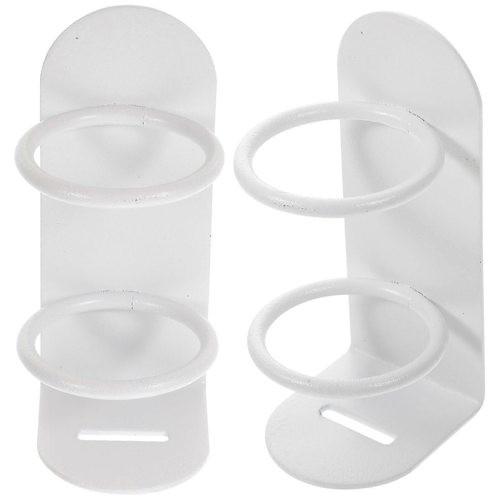 2pcs Wall Mounted Electric Toothbrush Holder with Drainage, SpaceSaving Bathroom Storage Rack