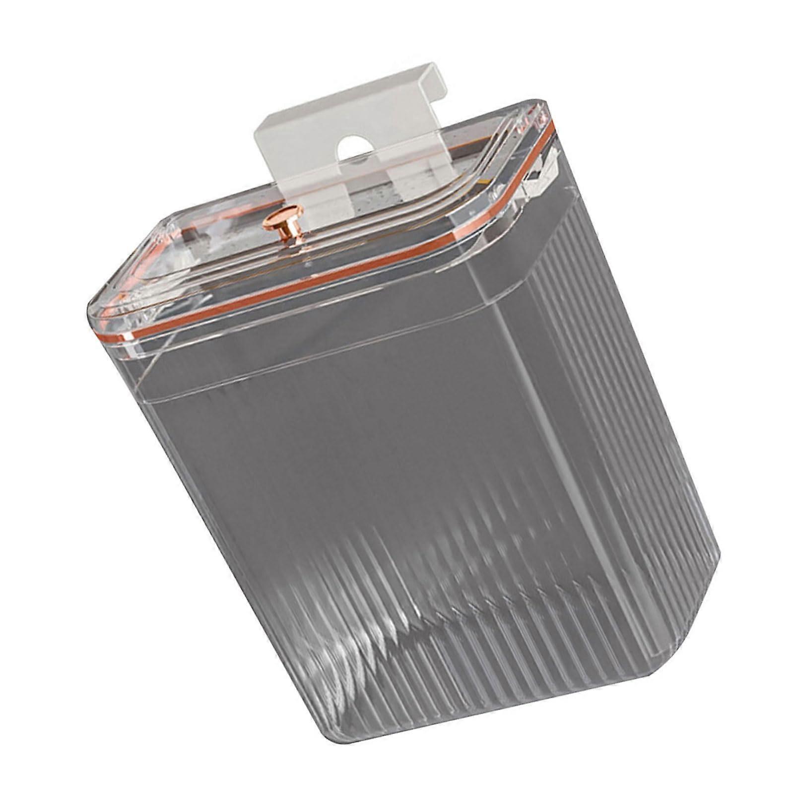 Wall Mounted Trash Can Space Saving Clear Design Waste Bin for Kitchen Bathroom and Small Apartments