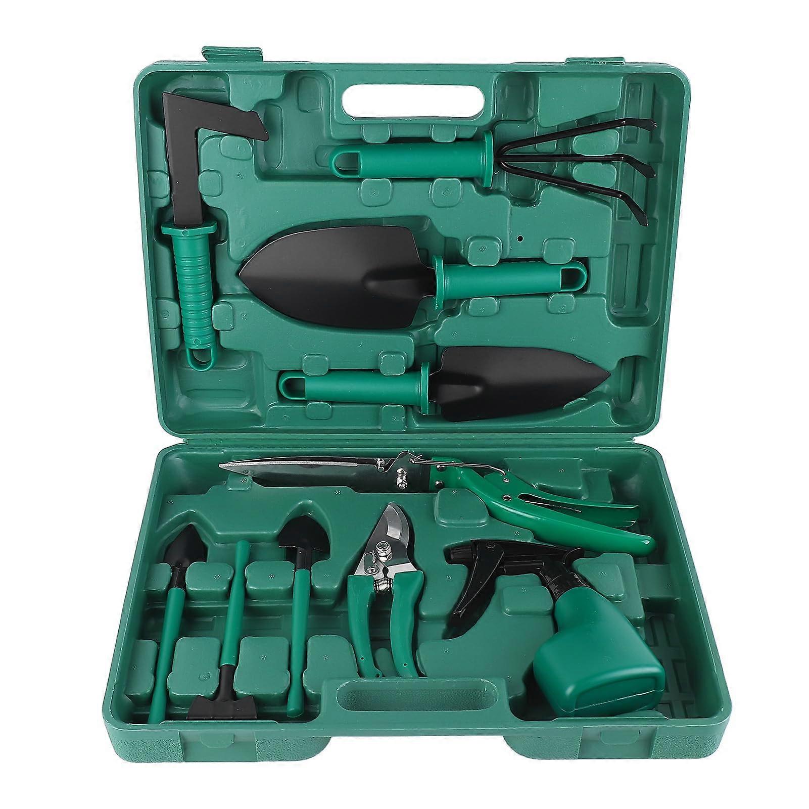 Gardening Tools Set with Spade, Shovel and Scissors, RustResistant Iron Kit for Yard Work