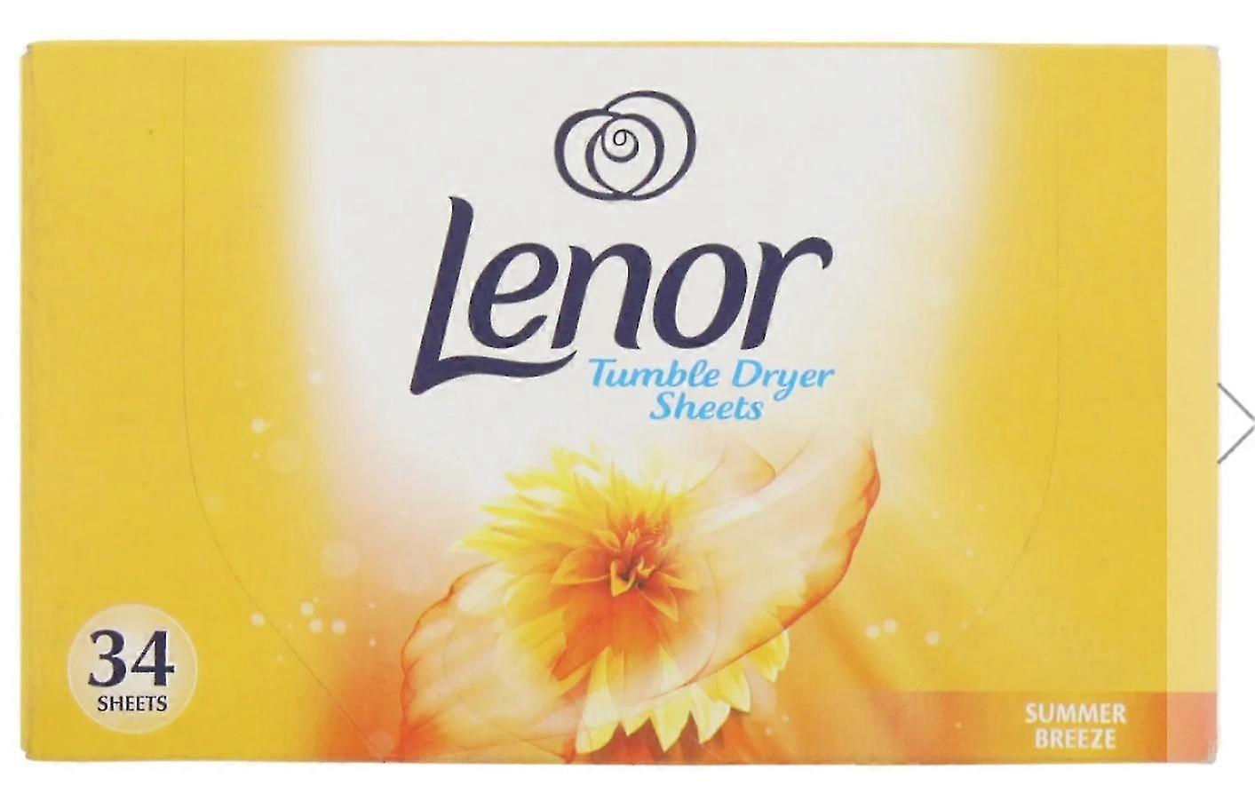 Lenor Tumble Dryer Sheets Summer Breeze - 34 Sheets: