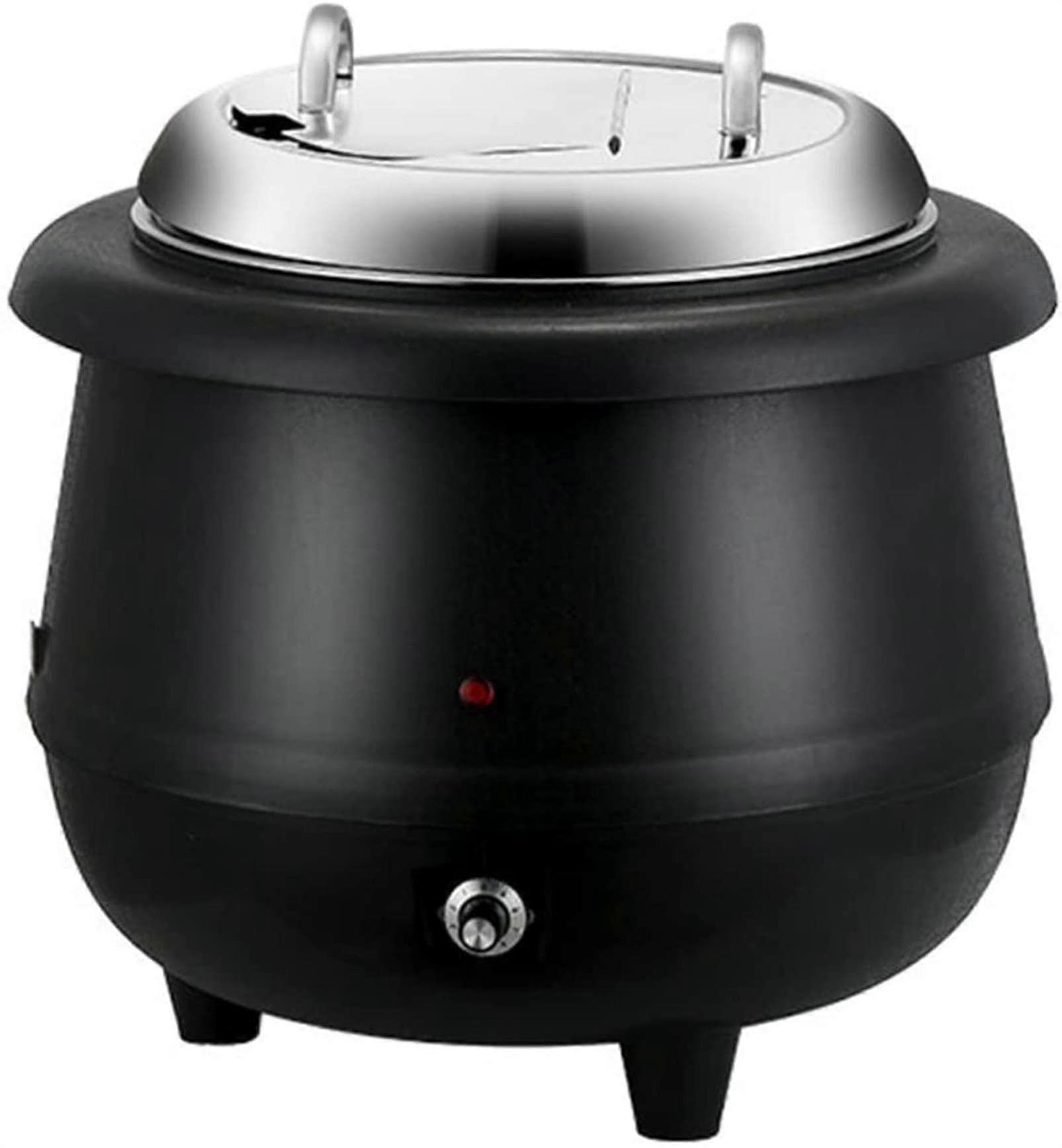 13L Electric Soup Kettle Warmer with Variable Temperature Control for Commercial Buffet Catering