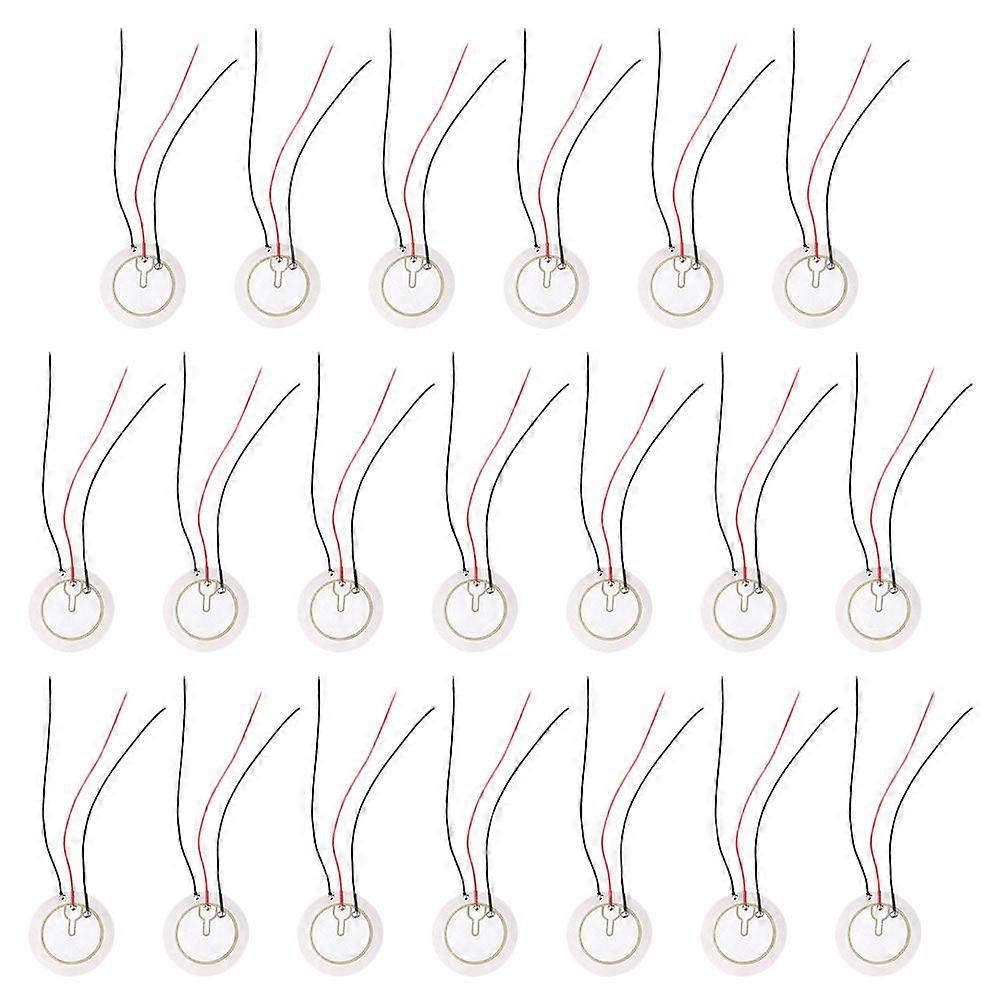 20pcs Three-pole Self-excited Buzzer 35mm Piezo Disc Piezoelectric Ceramic Chip